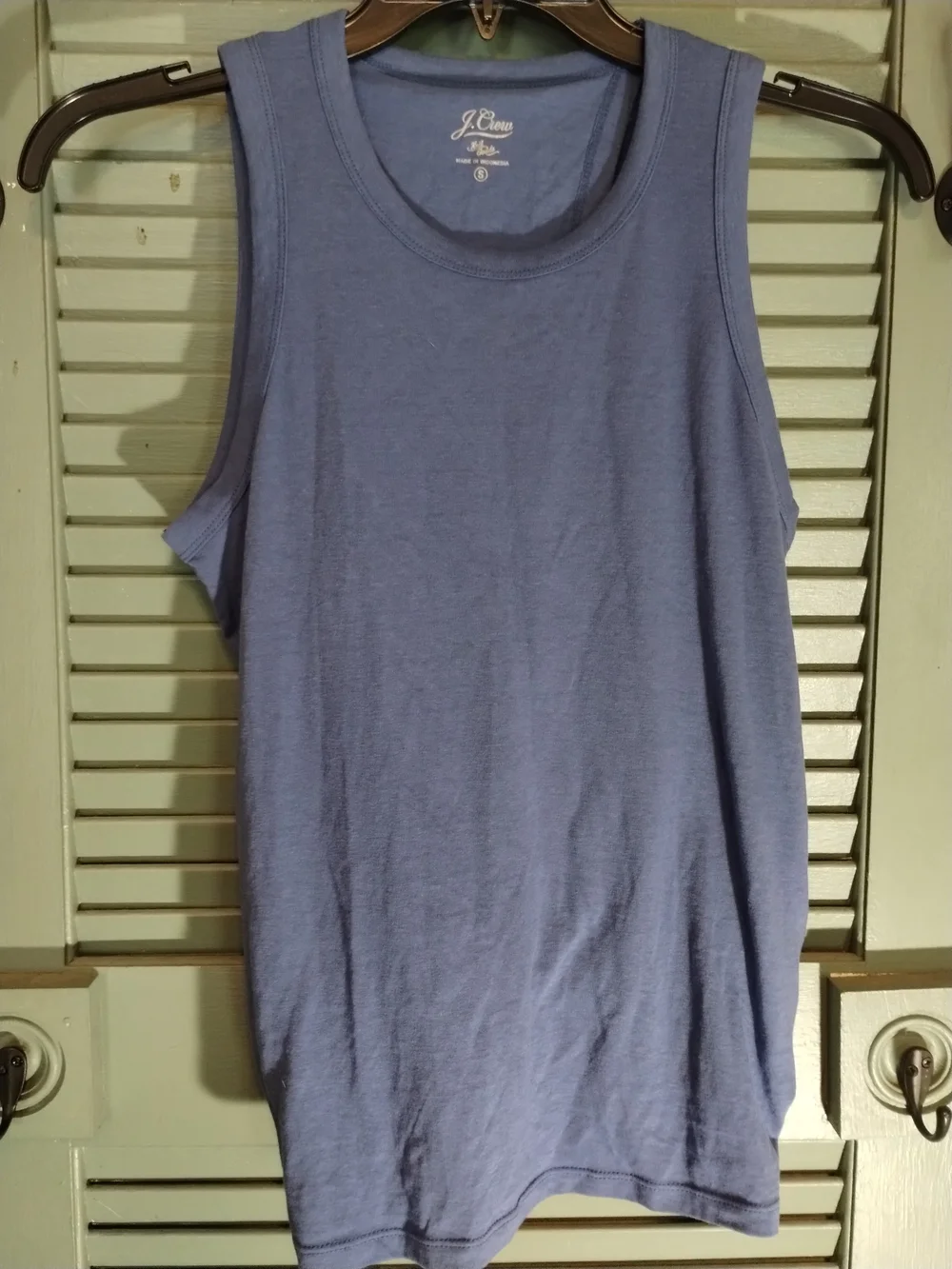 J. Crew Blue Crewneck Tank Top